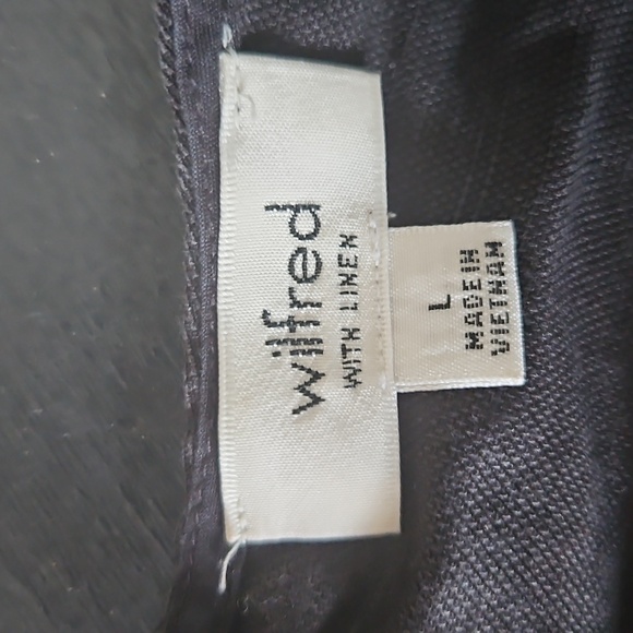 Wilfred Charcoal Linen Blend Top Large - Picture 2 of 5